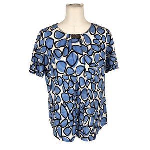 Unisex Gerry Weber - Lühikeste käistega pluus, suurus 40 - Sinine (1)