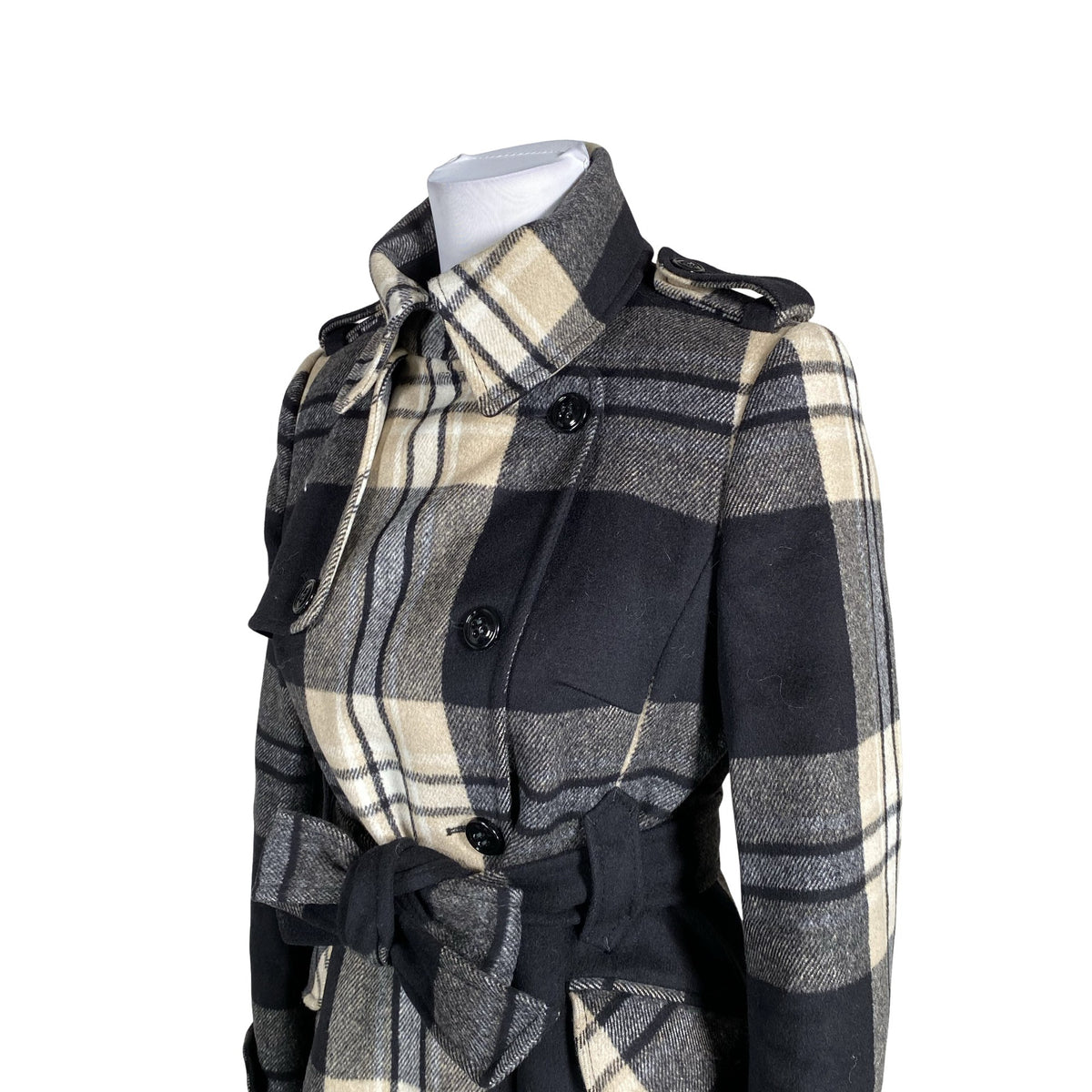 Unisex Karen Millen - Villane mantel, suurus 38 - Must (2)