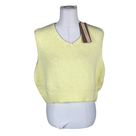 Unisex Marta - Kootud vest, suurus 40 - Kollane ()