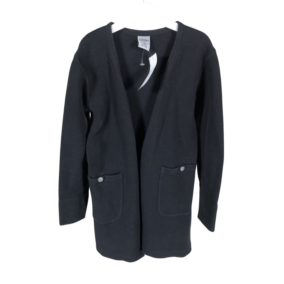 Unisex NOSH - Kardigan, suurus 134 - 140 - Must (1)