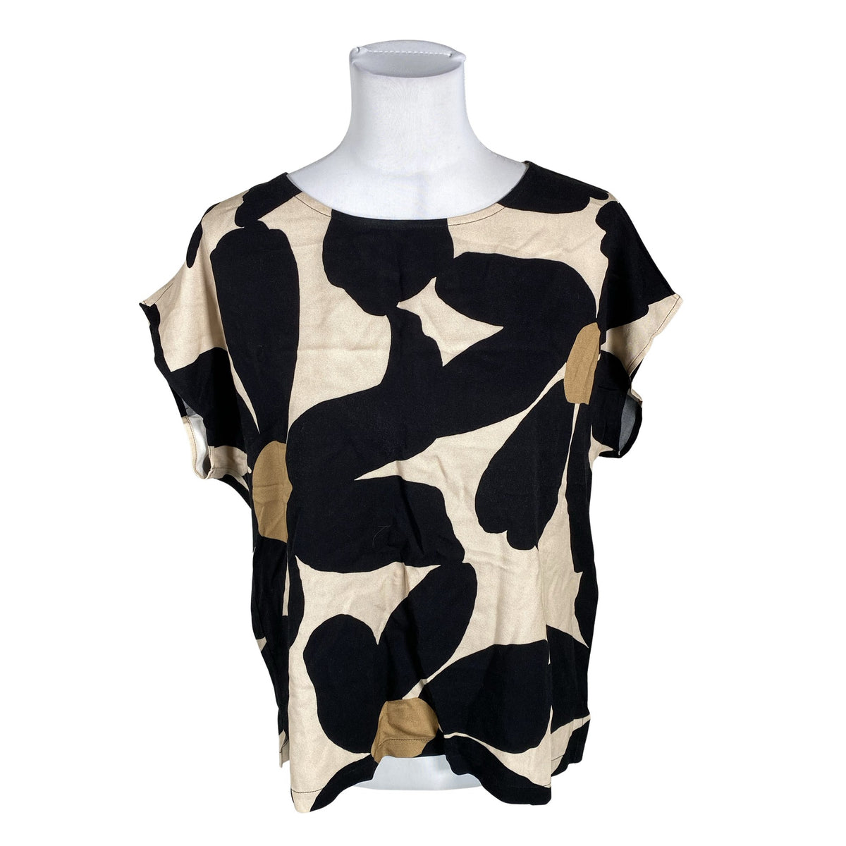 Unisex Nanso - Lühikeste käistega pluus, suurus 38 - Beige (1)