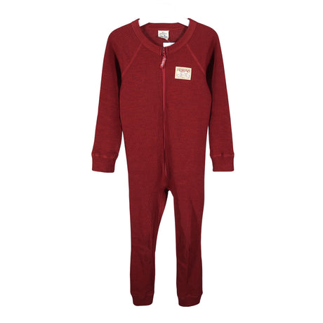 Unisex Ruskovilla - Villane kombinesoon, suurus 116 - 122 - Punane ()