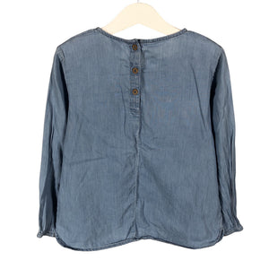 Unisex Lindex - Pluus, suurus 116 - 122 - Helesinine (2)