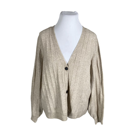 Unisex Zizzi - Kardigan, suurus 46 - Beige ()
