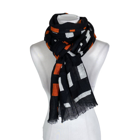 Unisex Marimekko - Õhuke sall, suurus Maxi - Must ()