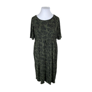Unisex Zizzi - Trikotaažist kleit, suurus 42 - Roheline (1)