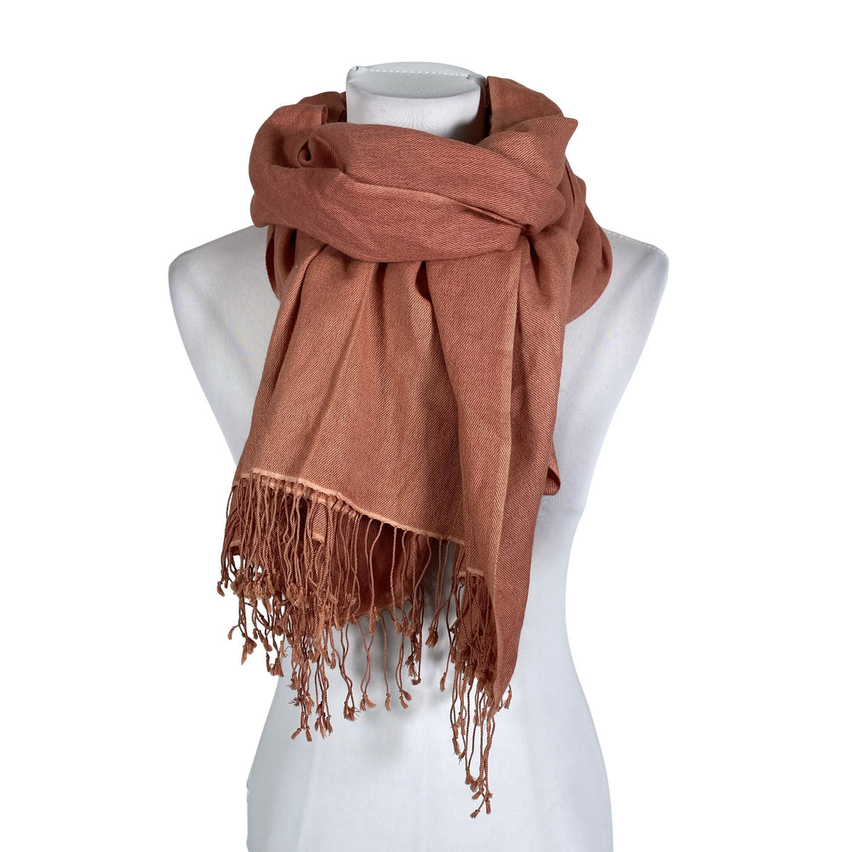 Unisex Pashmina - Õhuke sall, suurus Maxi - Heleroosa (1)