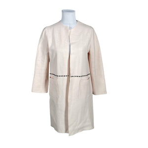 Unisex Muotikuu - Villane mantel, suurus 36 - Heleroosa (1)