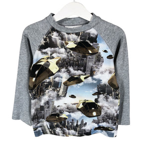 Unisex Molo Kids - Trikotaažist pluus, suurus 98 - 104 - Hall (1)