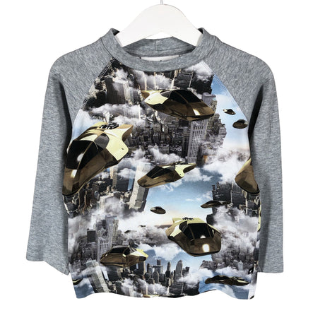 Unisex Molo Kids - Trikotaažist pluus, suurus 98 - 104 - Hall ()