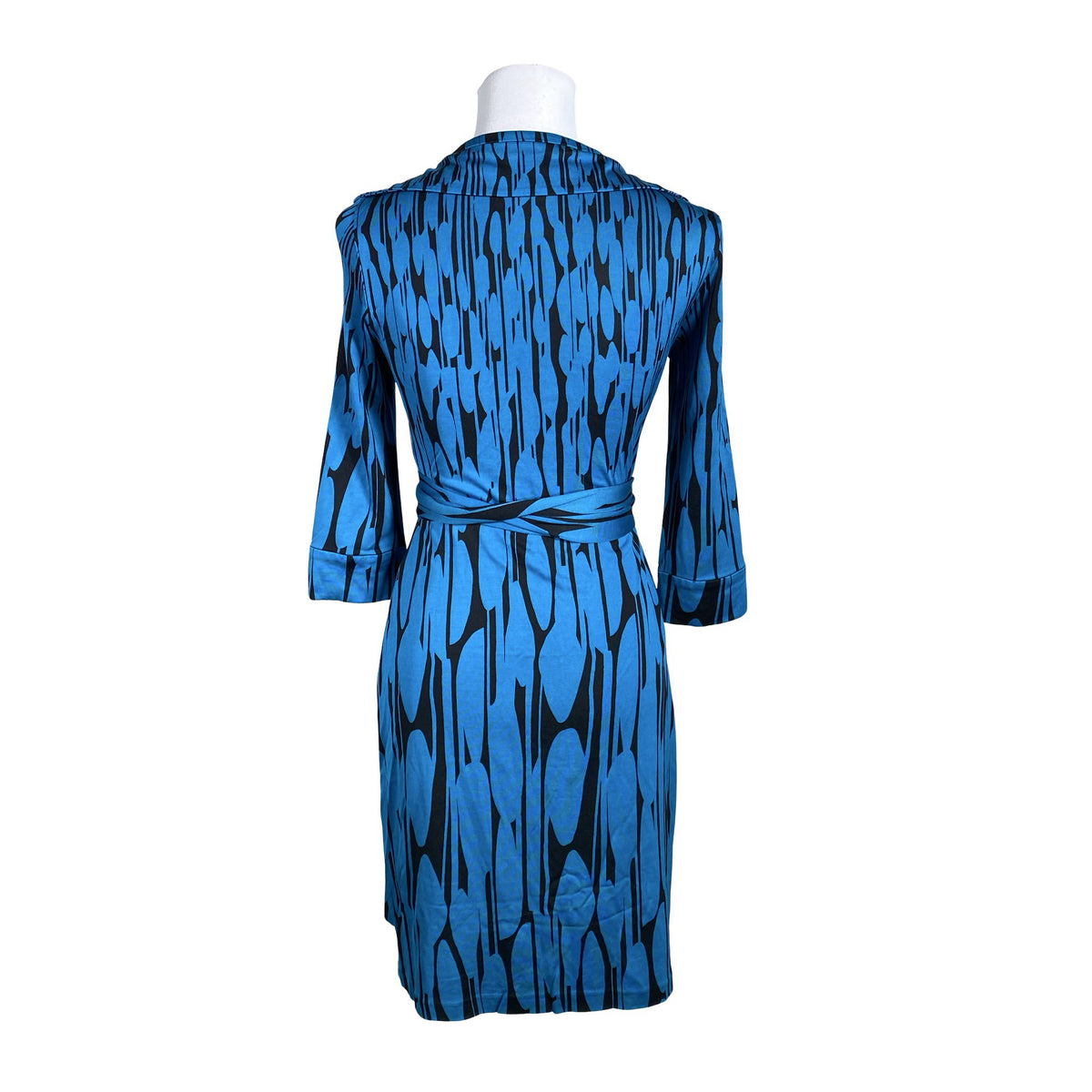 Unisex Diane von Furstenberg - Trikotaažist kleit, suurus 36 - Sinine (3)