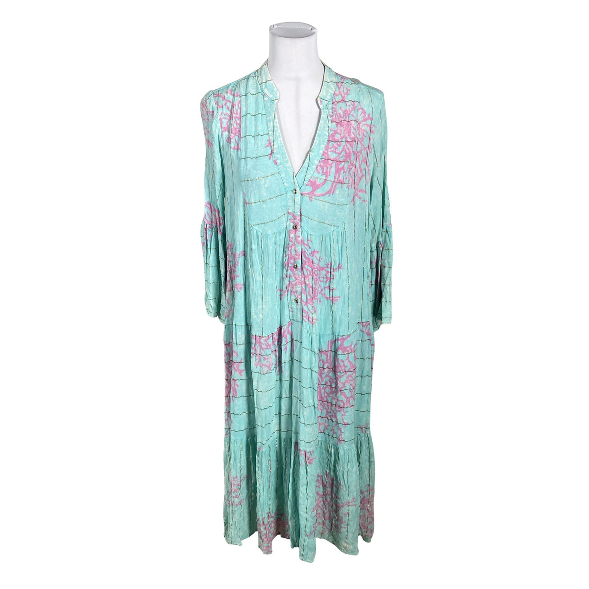 Unisex Last Queen Paris - Õhuke kleit, suurus 40 - Türkiis (1)