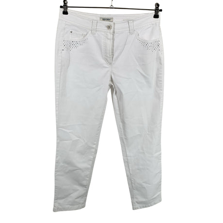 Unisex Gerry Weber - Mittevenivad püksid, suurus 42 - Valge ()