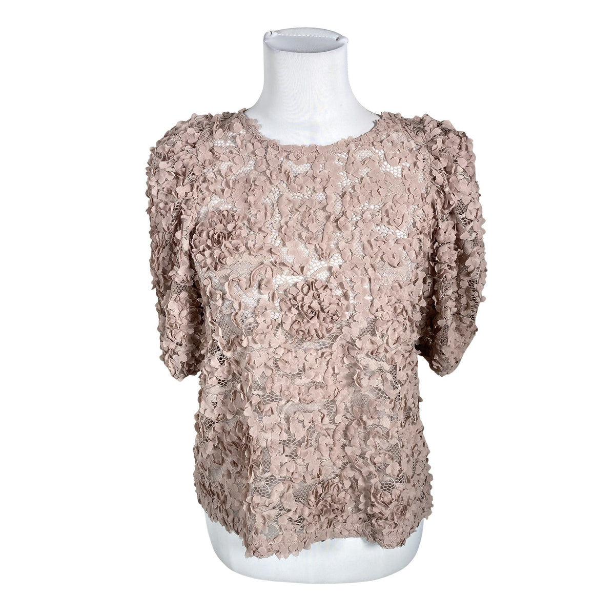 Unisex Holly & Whyte by Lindex - Lühikeste käistega pluus, suurus 36 - Heleroosa (1)