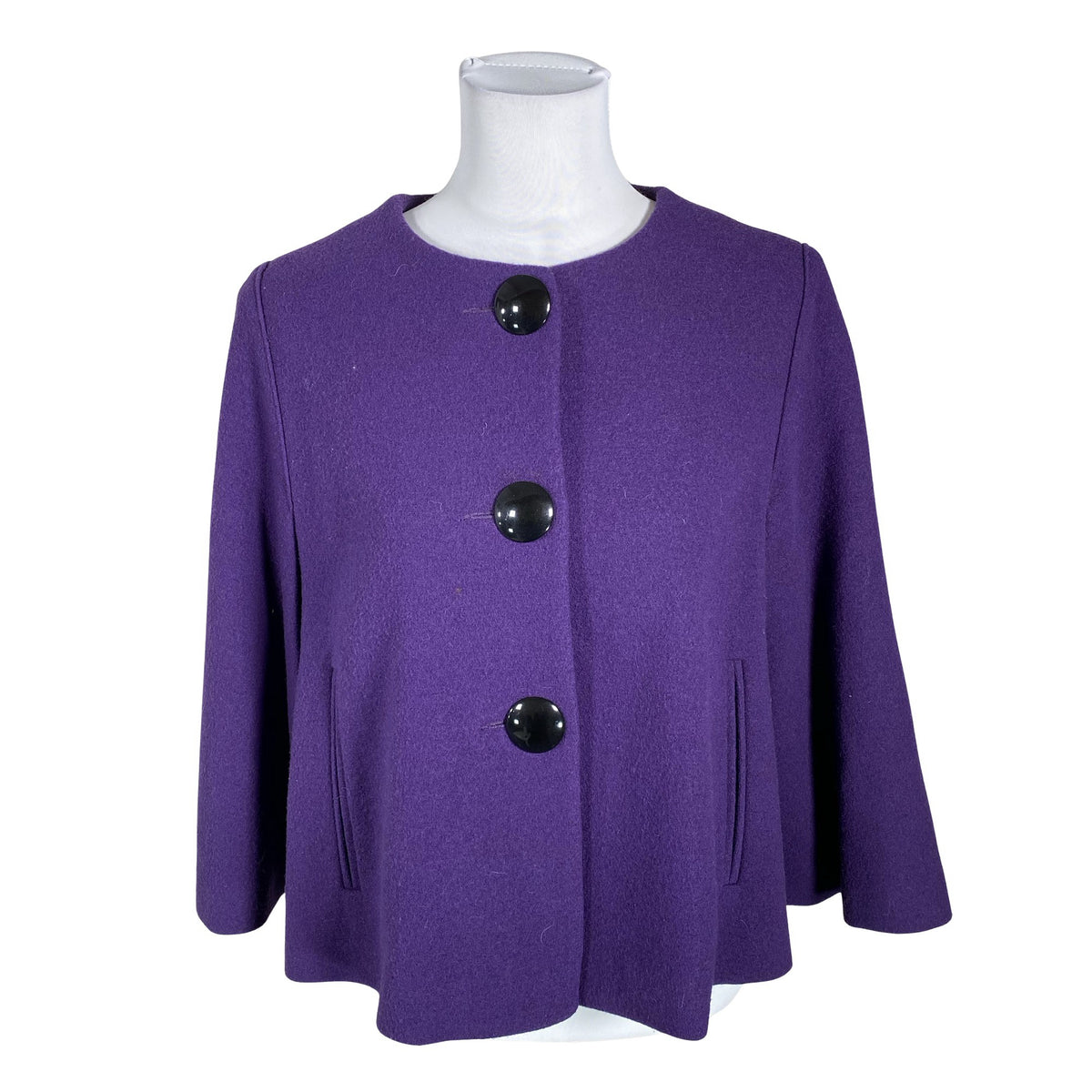 Unisex Ril's - Villane mantel, suurus 40 - Lilla (1)