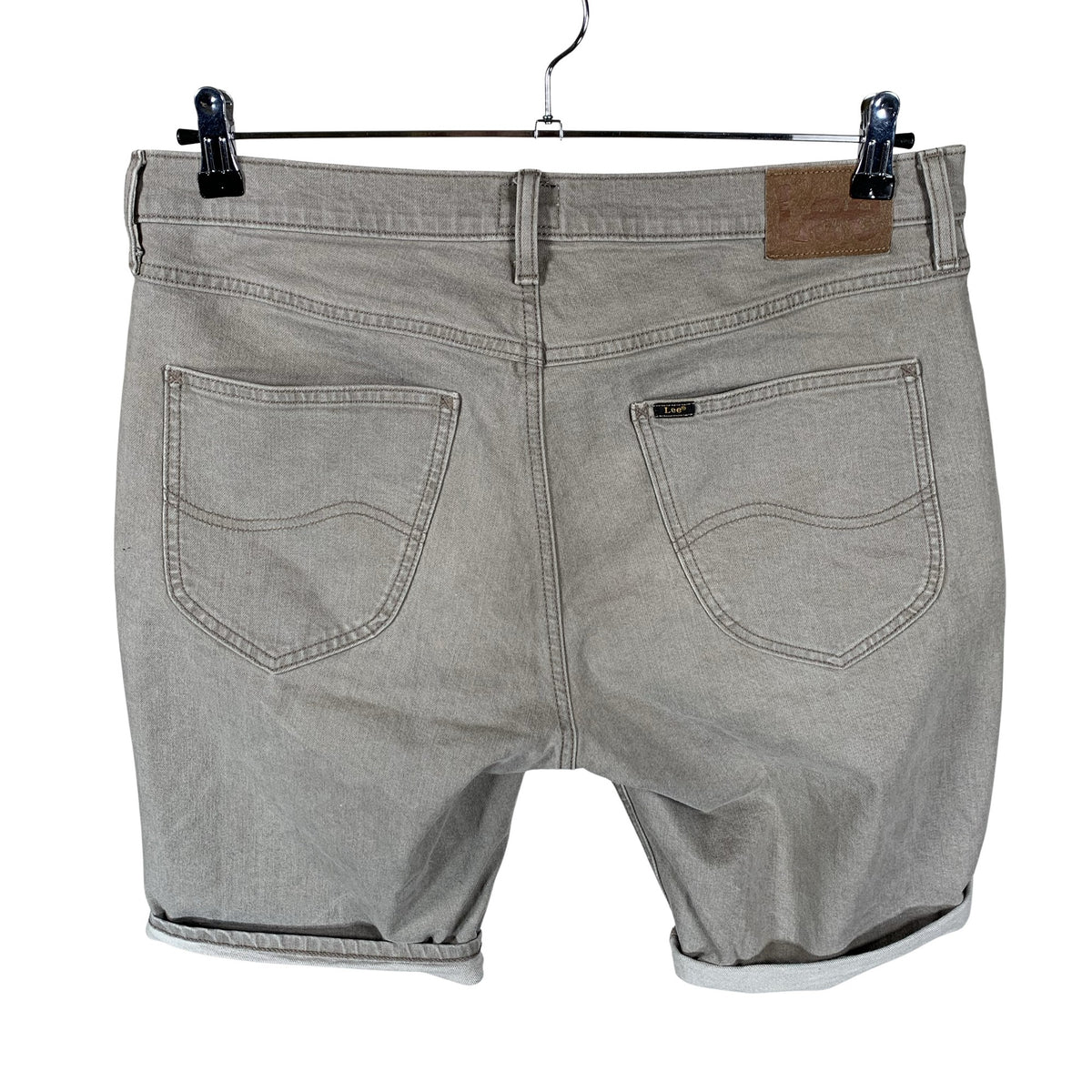 Unisex Lee - Teksast lühikesed püksid, suurus W33 - Beige (2)