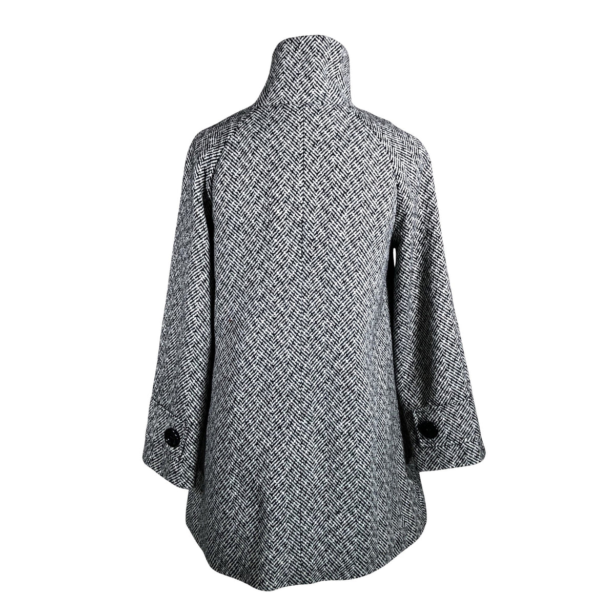 Unisex Trendy Line - Villane mantel, suurus 38 - Must (2)