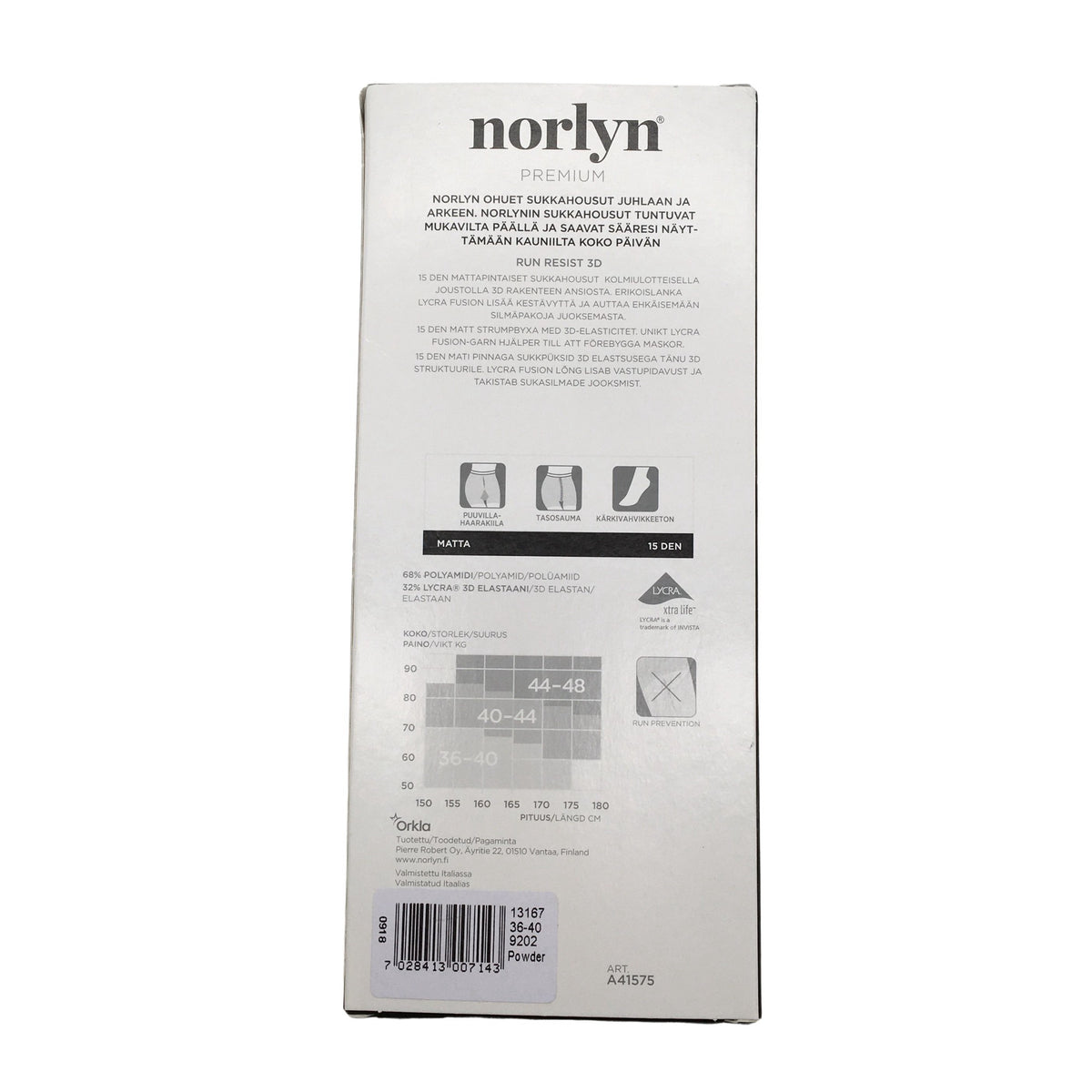 Unisex Norlyn - Sukkahousut, ohuet, koko 38 -  (2)